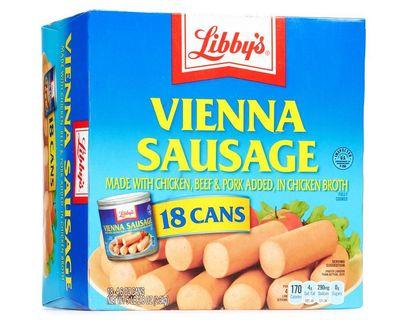 Libby’s Vienna Sausage Made with Chicken, Beef, Pork Added in Chicken Broth