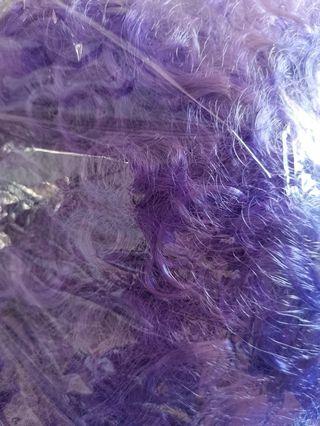 Purple afro wig