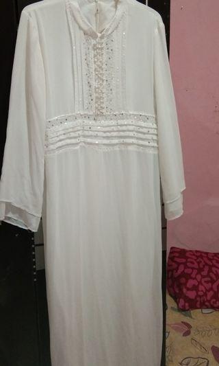 Abaya Putih Payet