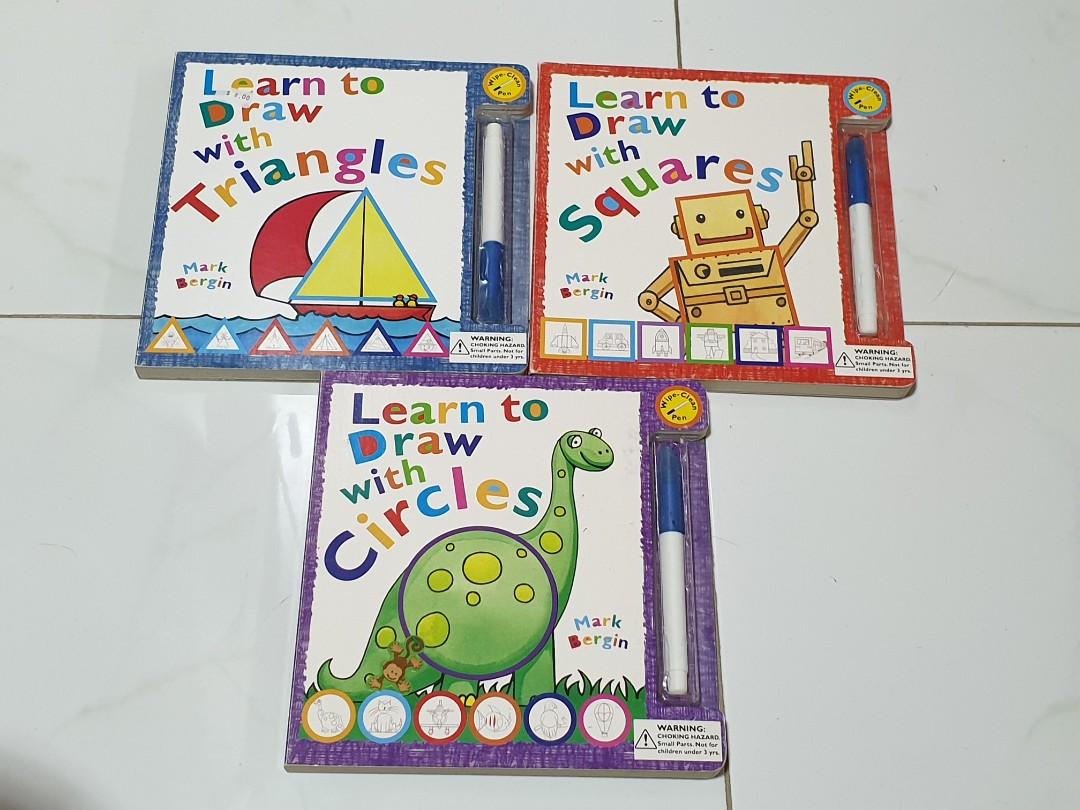3 Learn To Draw Board Books Books Stationery Children S Books