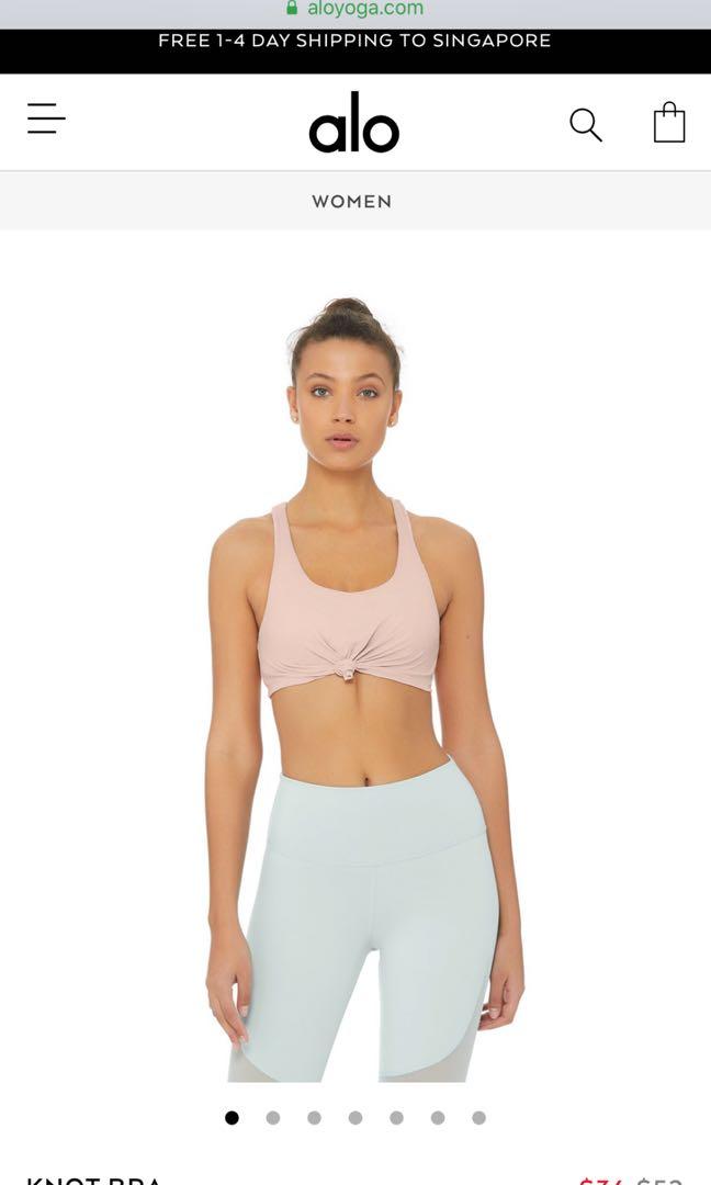 Alo top knot bra