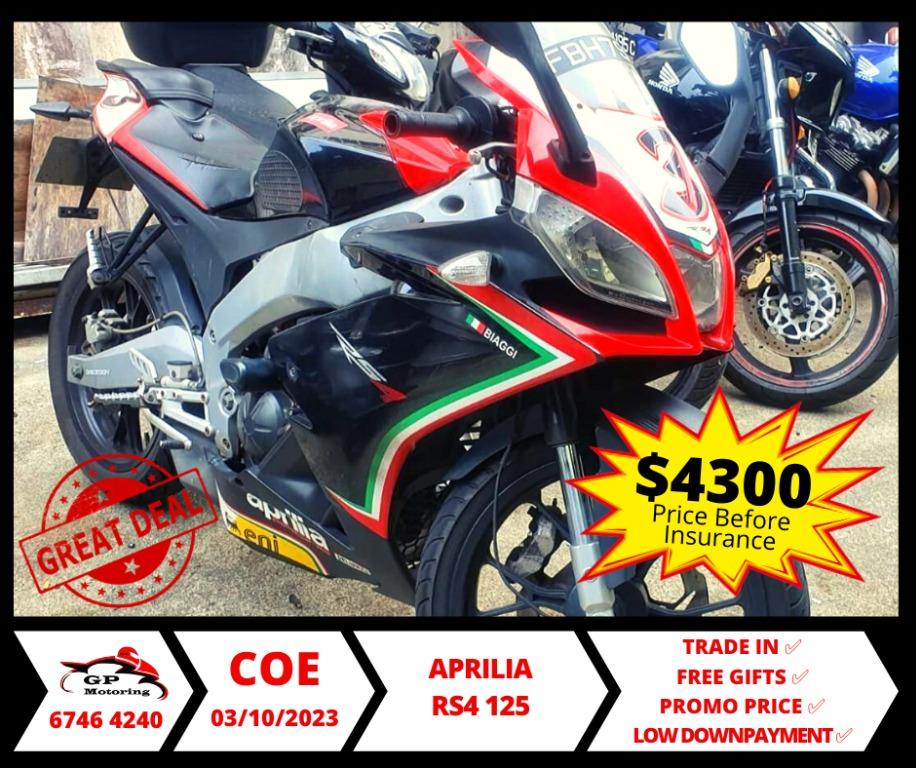 APRILIA RS4 125 MANUAL CRAZY SALE Motorcycles Motorcycles for Sale Class 2B on Carousell