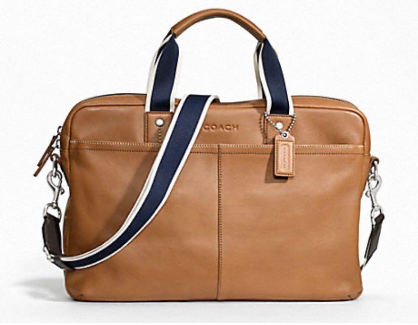 saddle leather briefcase
