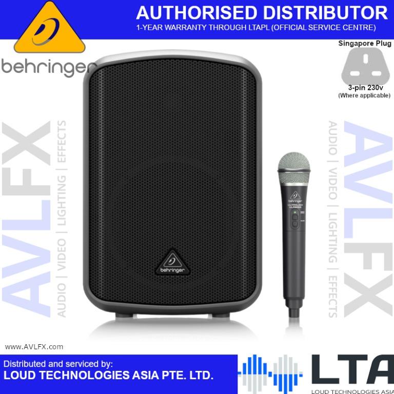 behringer mpa200bt 200w speaker with microphone