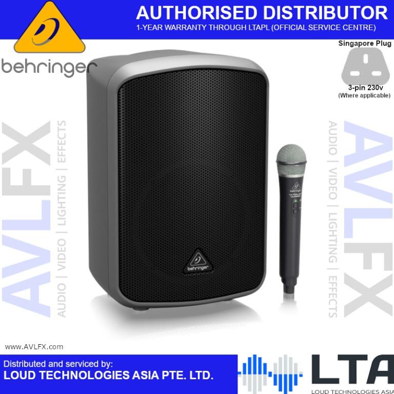 behringer mpa200bt 200w speaker with microphone