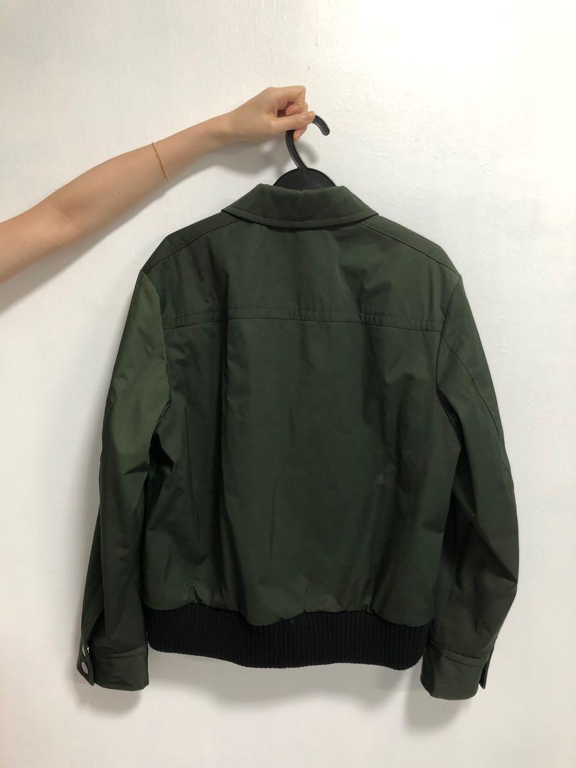 calvin klein bomber jacket green