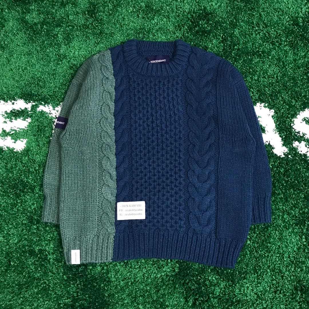 DESCENDANT 19AW ARAN WOOL KNIT, 男裝 