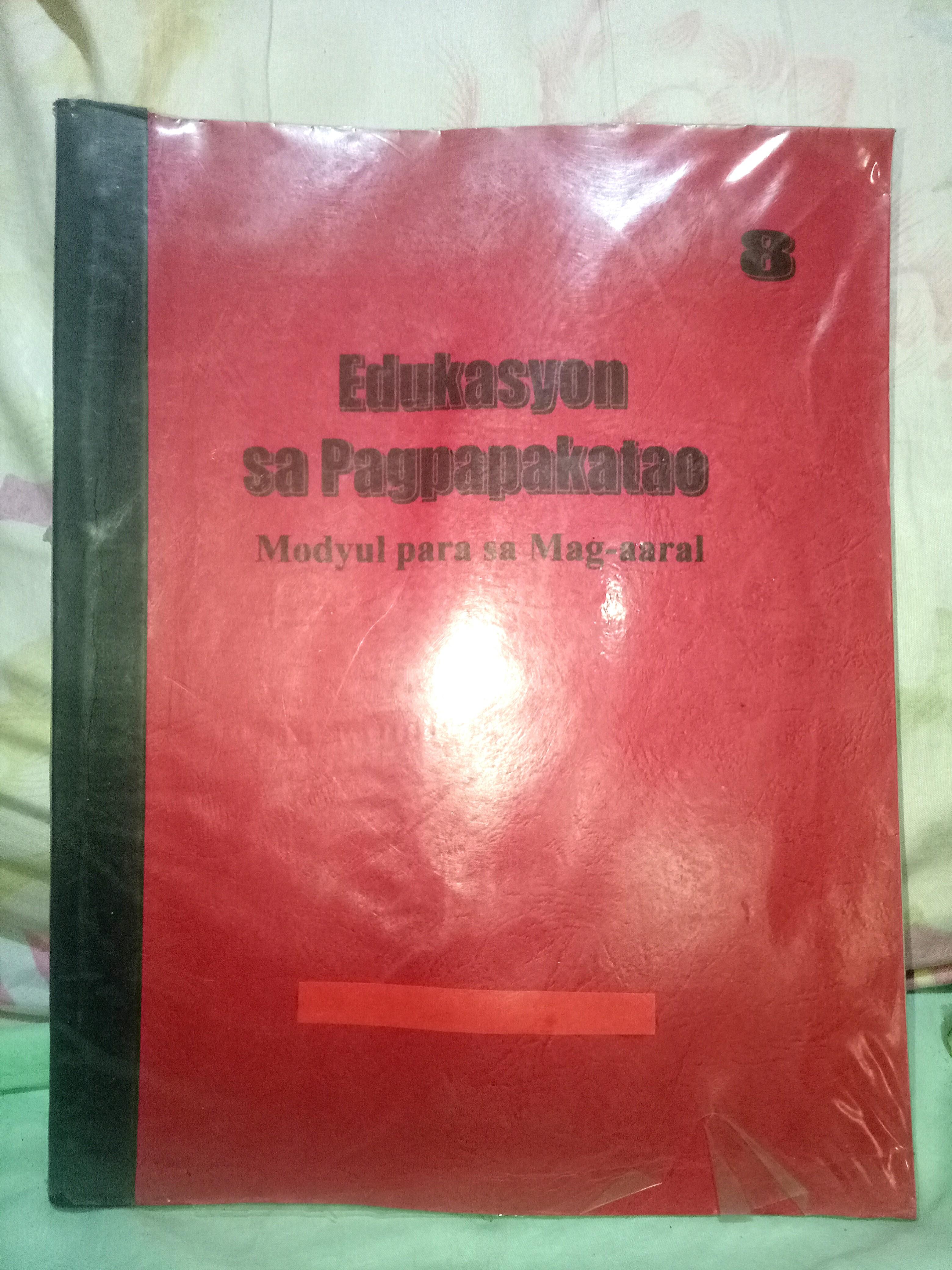 Edukasyon sa Pagpapakatao 8 Module ESP 8 Module (photocopy) (Category: Textbooks) located in Caloocan City. Submitted by ramen006 (Listing ID 267280273, Image 1). Description: - in good condition - with cover pero medyo 'di lang ayos - no highlights or writings inside.