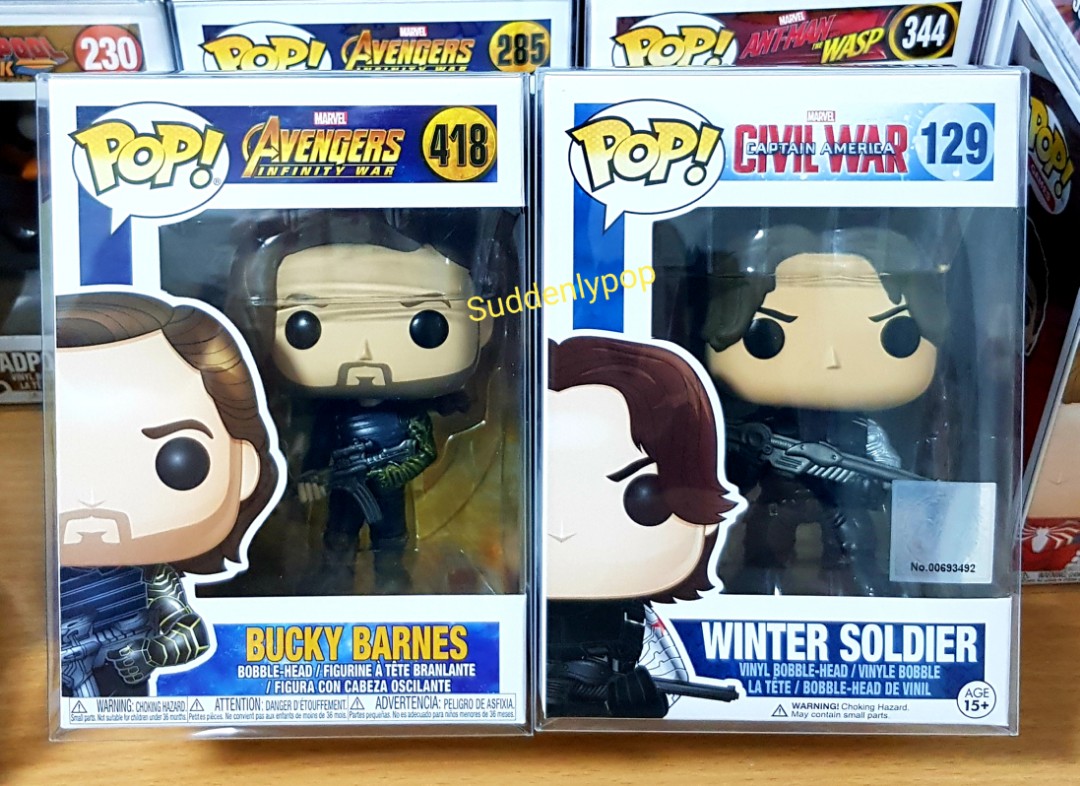 Funko Pop Marvel Bucky Barnes Winter Soldier 129 Toys Games