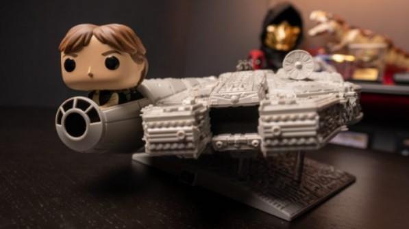 han solo and millennium falcon pop
