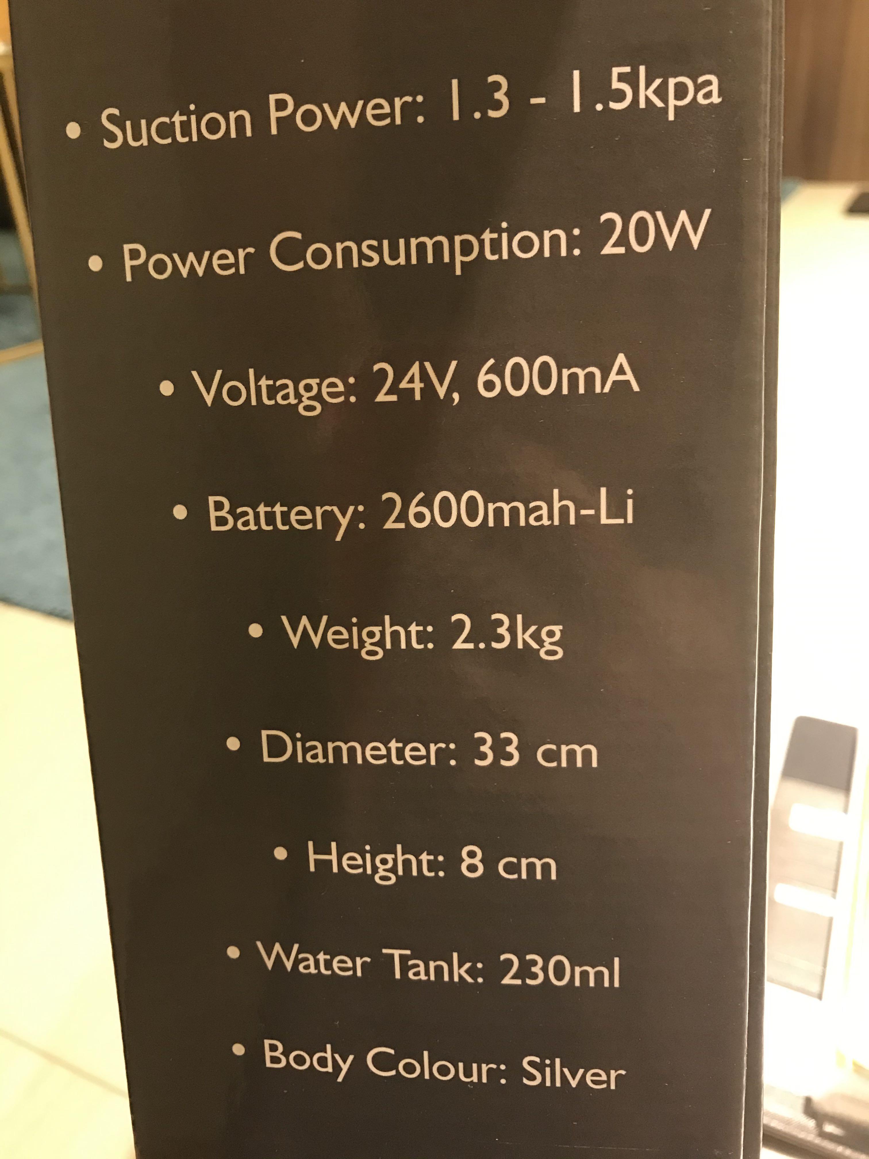 Almost New Grunn i7Gyrobot Robot Vacuum Cleaner with Mop, TV & Home