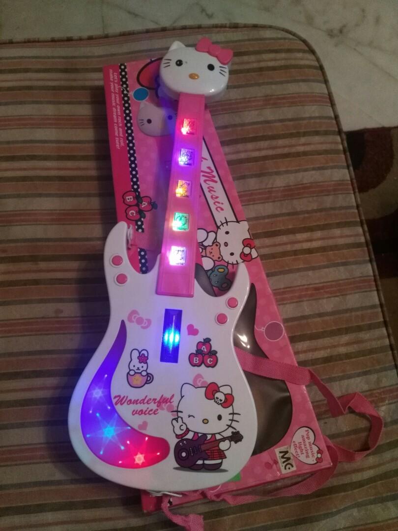 Hello kitty store guitar toy