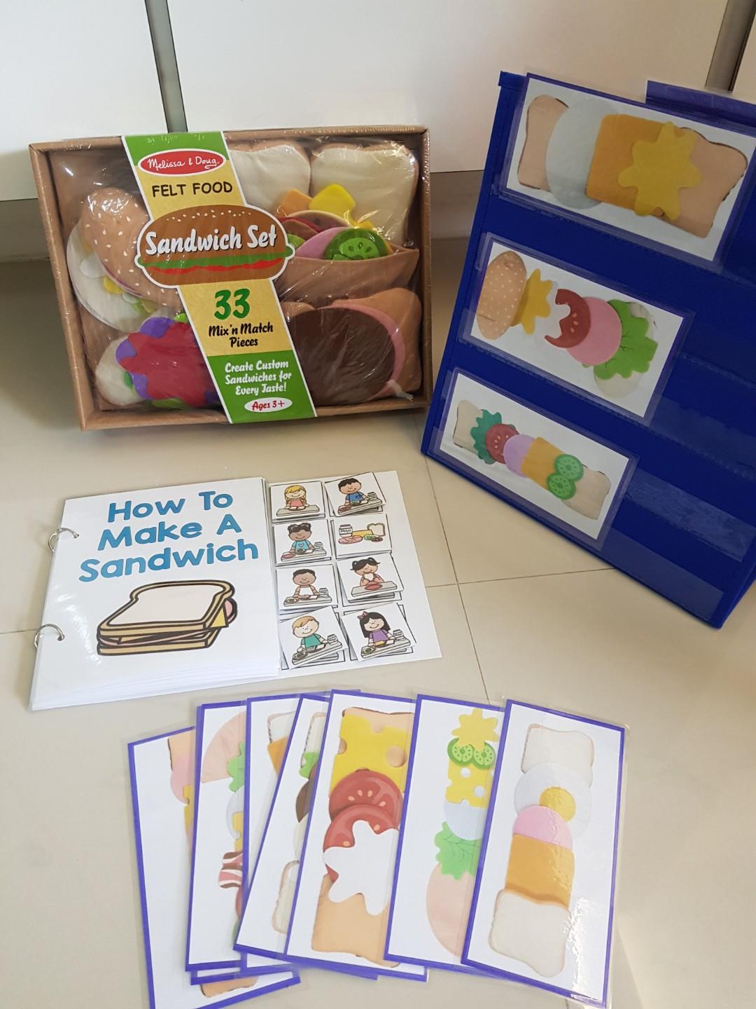 melissa and doug felt food sandwich set