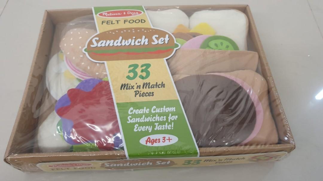 melissa and doug felt food sandwich set