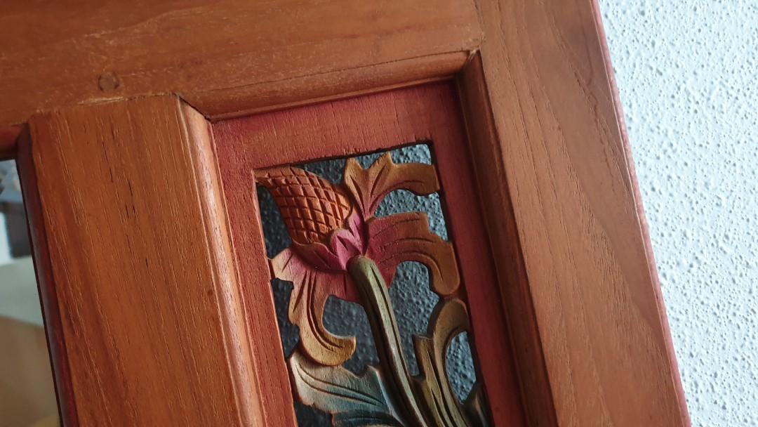 Large carved wall mirror 2m x 1m, Furniture & Home Living, Home Decor