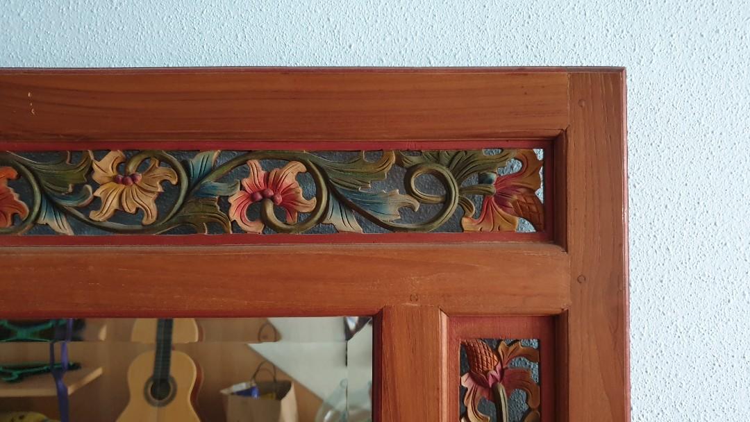 Large carved wall mirror 2m x 1m, Furniture & Home Living, Home Decor