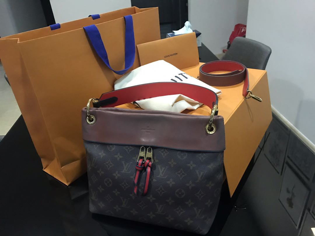 M43159 Louis Vuitton 2017 Monogram Tuileries Besace Handbag- Khaki