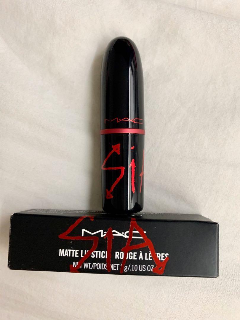 MAC VIVA GLAM SIA (Category: Makeup) located in Manila. Submitted by roseybalasee (Listing ID 267318531, Image 1). Description: 📌 💯 Authentic 📌 Bought in Canada 📌 MAC Viva Glam Sia Lipstick is a rich, medium-dark red with neutral-to-cool undertones and a matte finish. MAC described it as a “warm” red, though it looked cooler and occasionally, neutral. It had rich, opaque pigmentation that covered lips with smooth, even color in a single strok