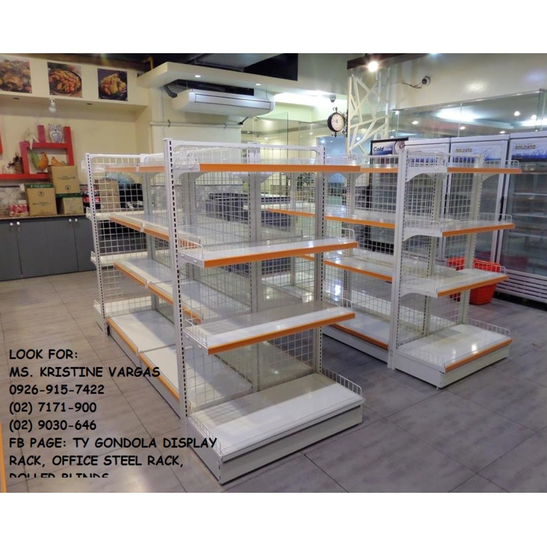 mesh type gondola shelves korean brand display rack, Furniture & Home ...