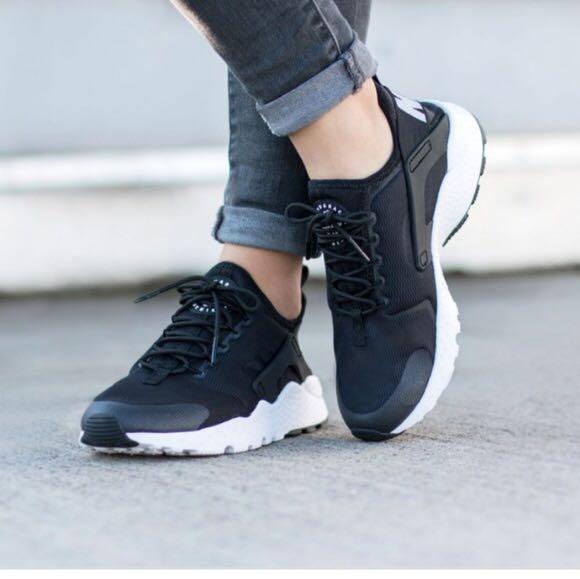 Nike Air Huarache Run Ultra Women s Shoes Sneakers black white