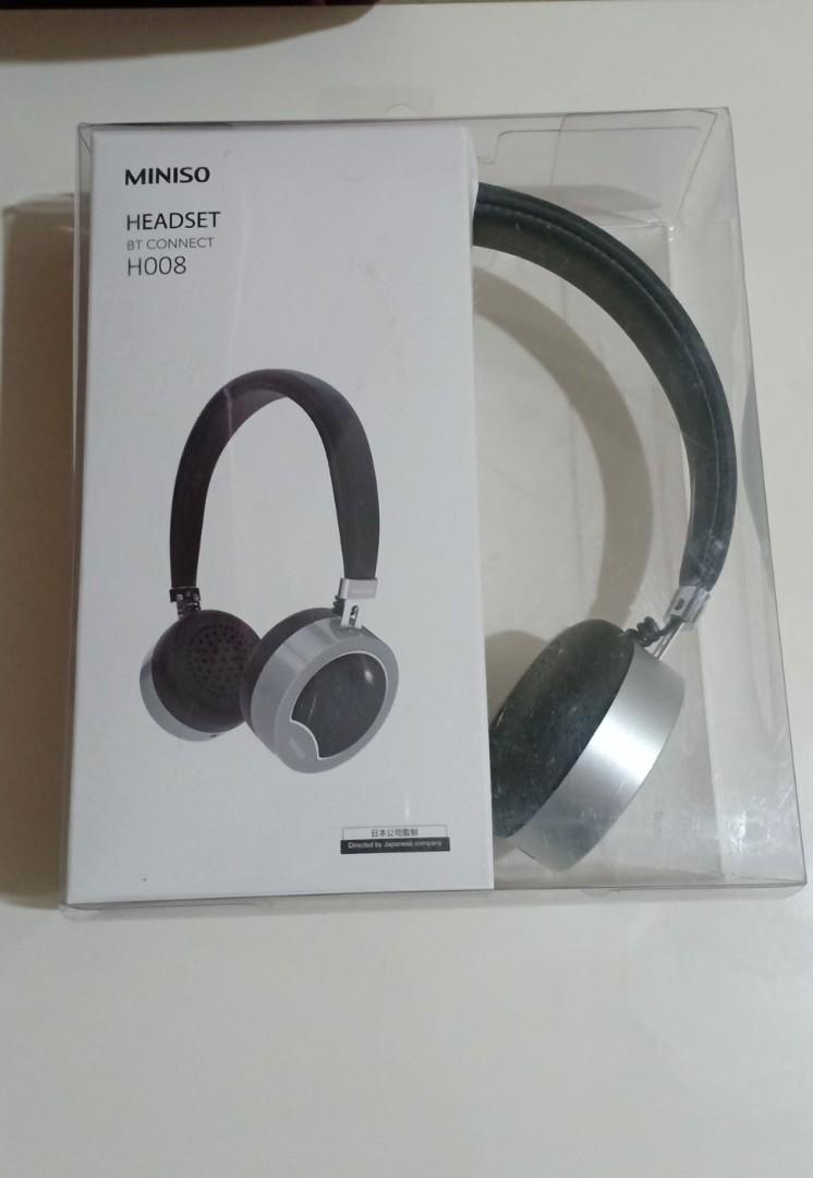 Original Miniso Headphone Headset Mobile With Blutooth Connect H008