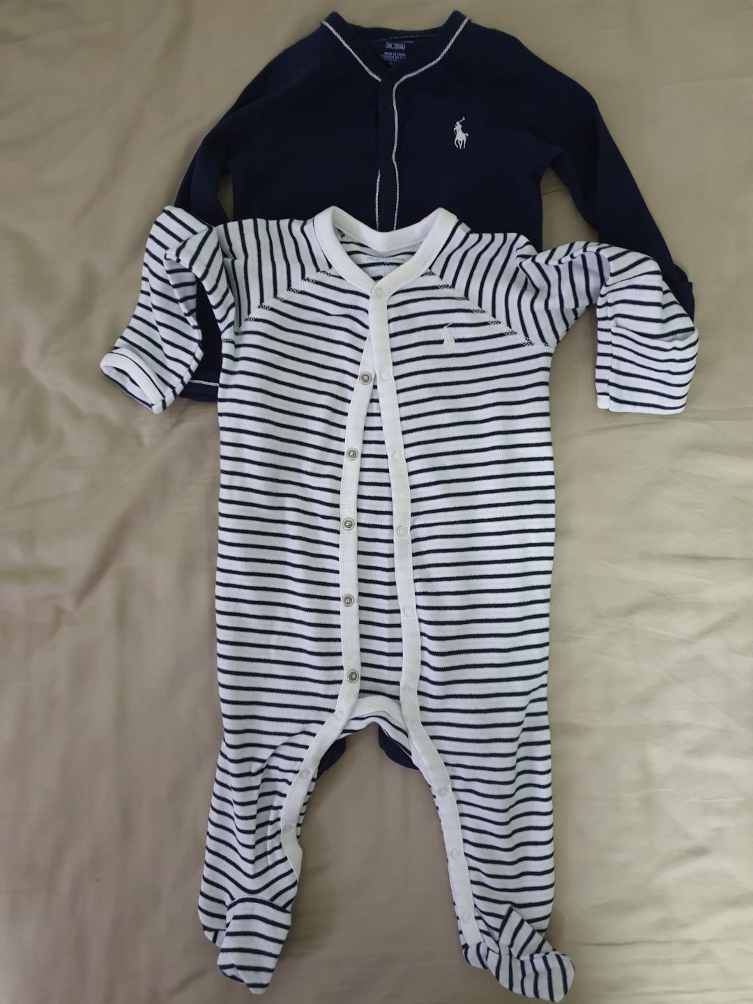 ralph lauren sleepsuit