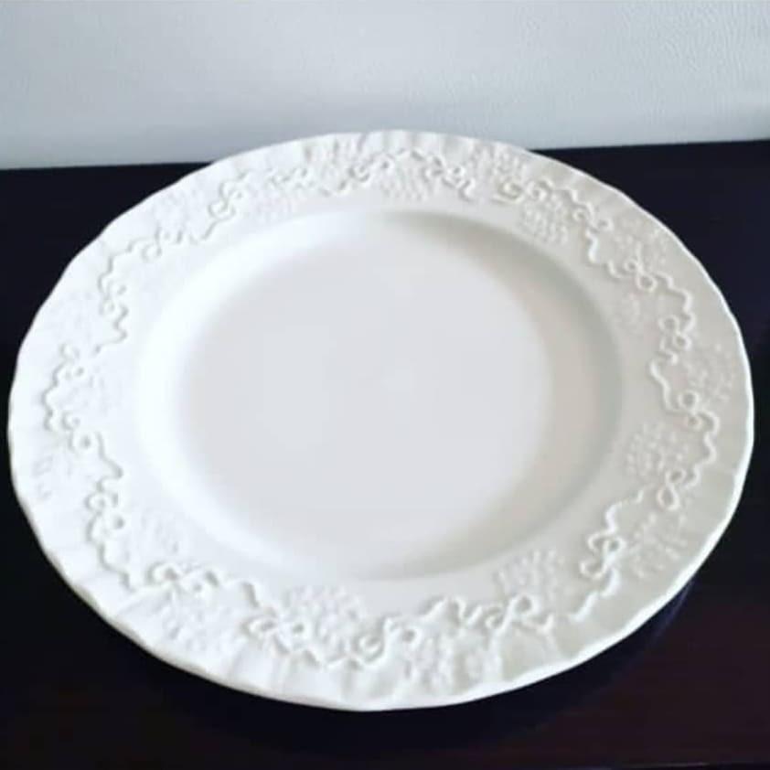 RALPH LAUREN WEDGWOOD (Category: Dinnerware & Cutlery) located in Las Pinas. Submitted by dtpolo_shop (Listing ID 267247953, Image 2). Description: ✔️680 only • RALPH LAUREN WEDGWOOD England Claire series 1992 • ✓Vintage ribbons and laces rimmed cake plate ✓27cm • #madeinengland #ralphlauren #wedgwood #designersplate #rare #vintageralphlauren #hardtofind #collectorsitem #decorplate #porcelain #ribbonsandlaces.