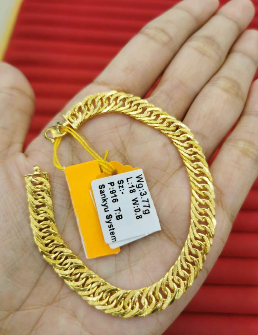 Rantai Tangan Emas 916 Women S Fashion Jewellery On Carousell