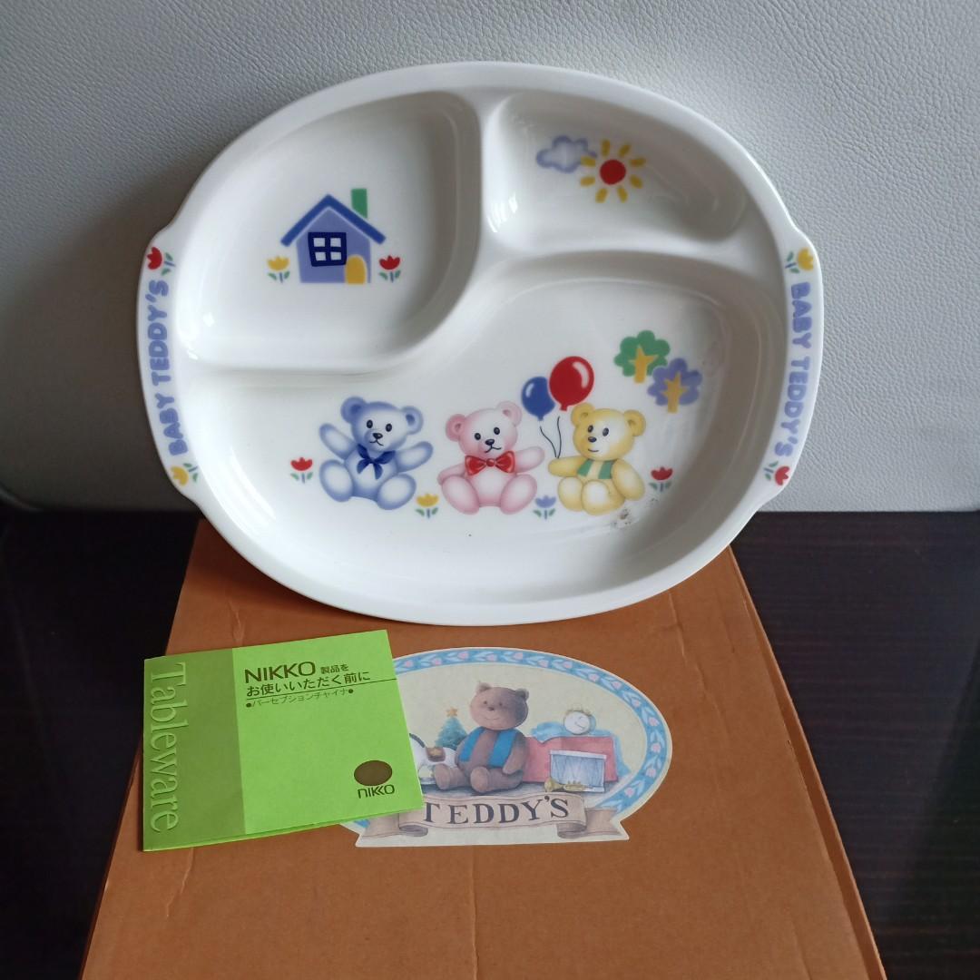 TEDDY'S BEAR NIKKO JAPAN (Category: Changing Mats & Accessories) located in Las Pinas. Submitted by dtpolo_shop (Listing ID 267192974, Image 1). Description: ✔️880 each / 3 available (Php 1,500 market value) • Teddy's Bear NIKKO COMPANY Perception china 24cm • Made in Japan • Unused baby divided plate.