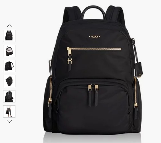 TUMI CARSON BACKPACK (GOLD ZIPP), Luxury, Bags & Wallets on Carousell