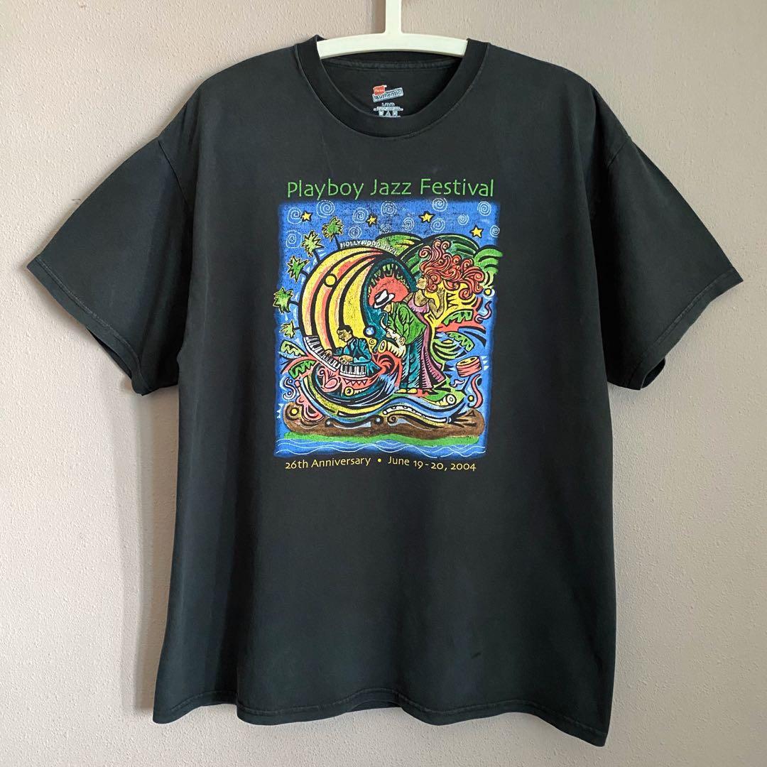 Vintage Playboy Jazz Festival 2004 tee shirt Men s Fashion Tops