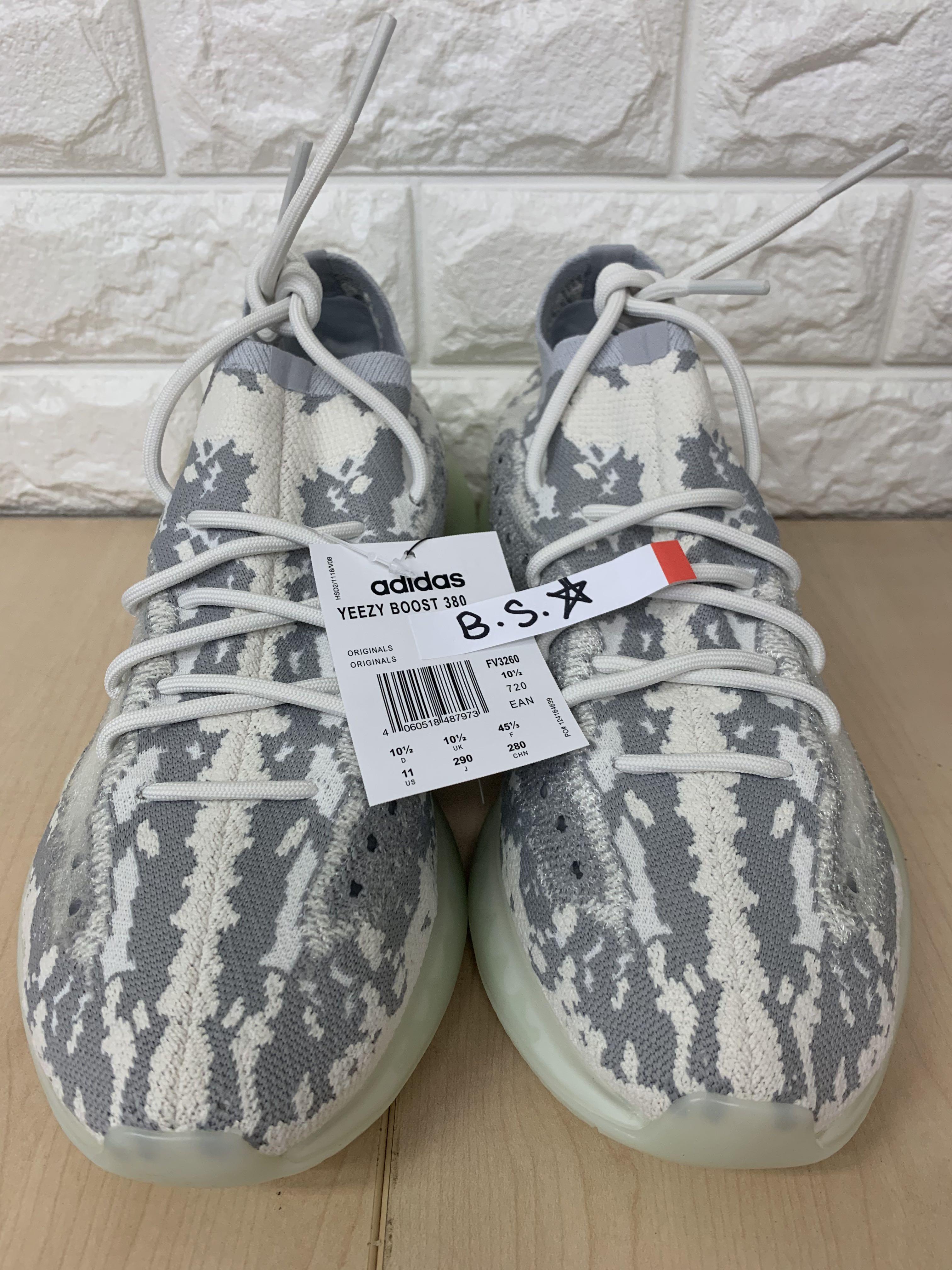 Yeezy Boost 380 Alien UK 10.5 US 11 Men s Fashion Footwear Sneakers on Carousell