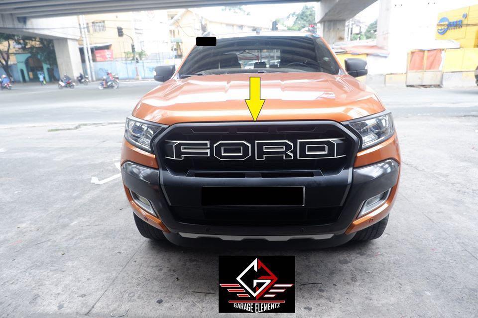 2015 to 2020 Ford Ranger Front Grill raptor extended logo white, Car