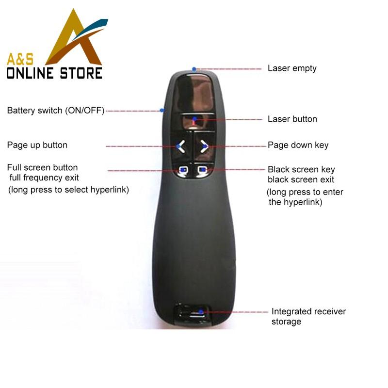 2.4GHz USB Wireless Remote Control Presentation Mouse Presenter PPT