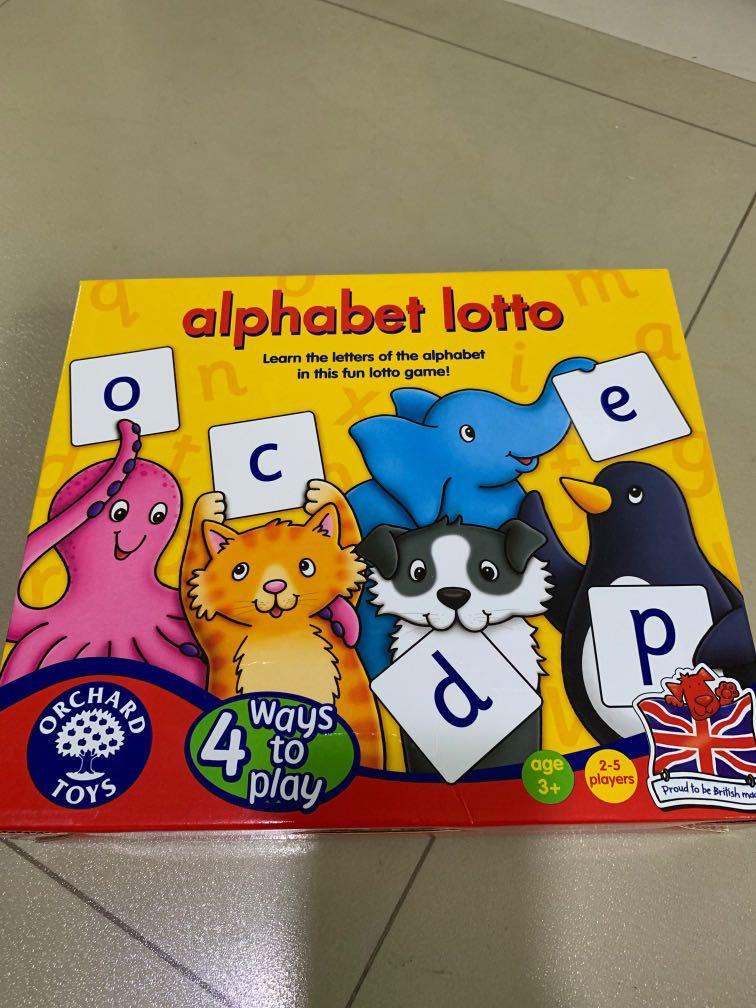 Alphabet lotto, Hobbies & Toys, Toys & Games on Carousell
