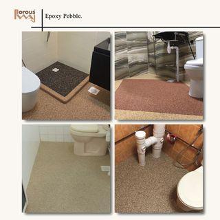 Toilet slip-proof flooring | No more grouting | HDB toilet makeover
