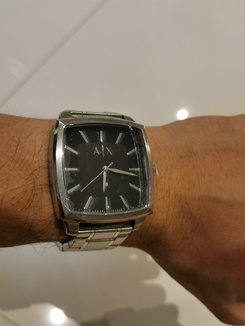 Armani mens outlet watches square face