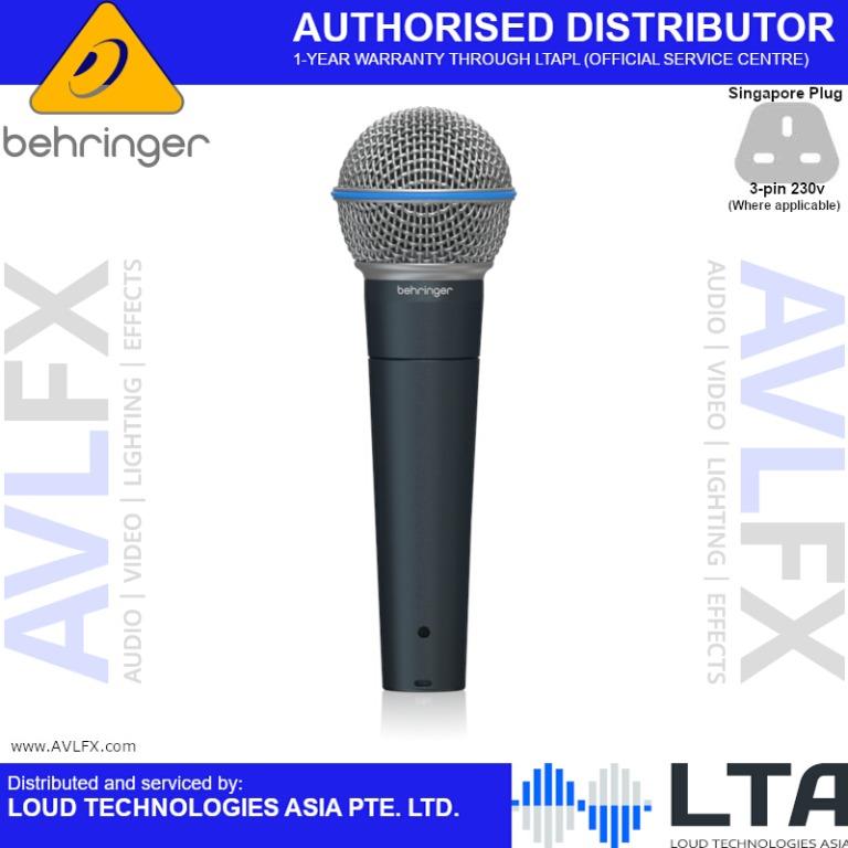 on　Microphones　Behringer　Cardioid　Carousell　BA　Microphone,　85A　Dynamic　Super　Audio,