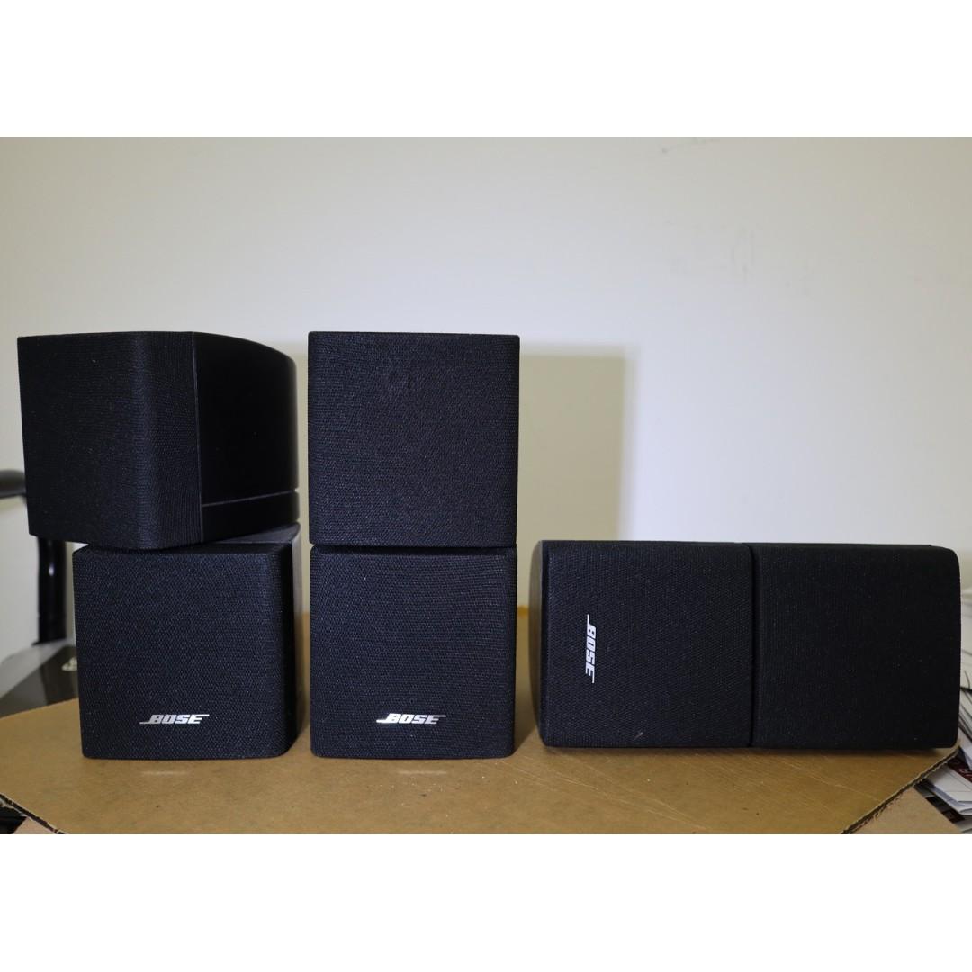 Bose Double Cube Speaker Direct Reflect DoubleShot Acoustimass Lifestyle Black 