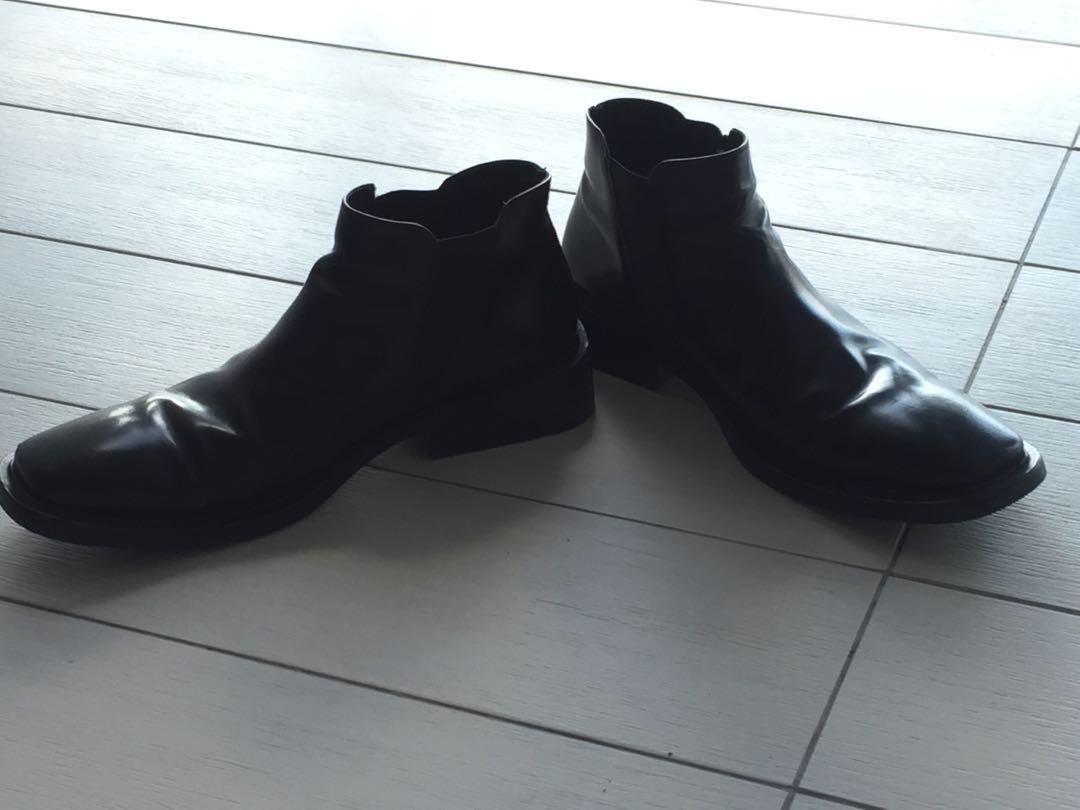 calvin klein men's boots leather