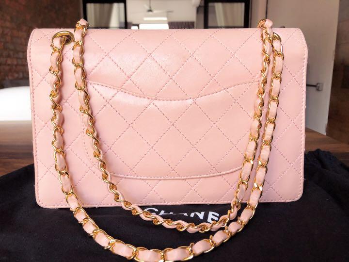 Chanel Vintage Pink Lambskin Classic 2.55 Mini Flap Bag – Classic Coco  Authentic Vintage Luxury