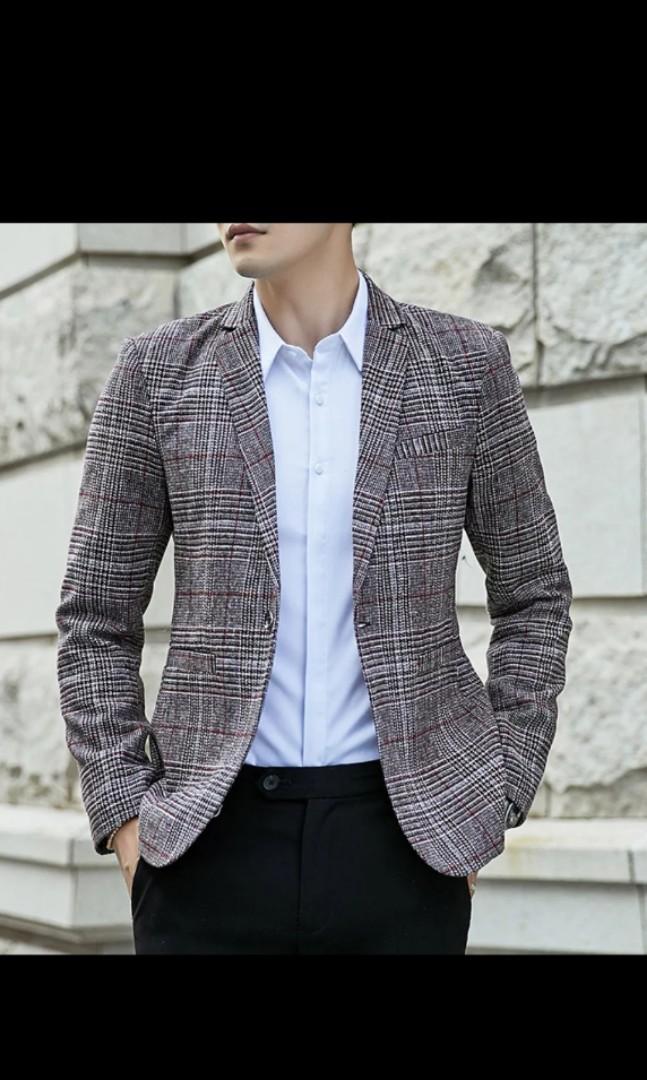 Checked jackets for new arrivals men