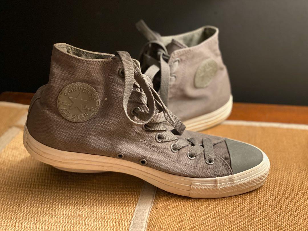 Dark Khaki Converse Hi-top Shoes, Men's 