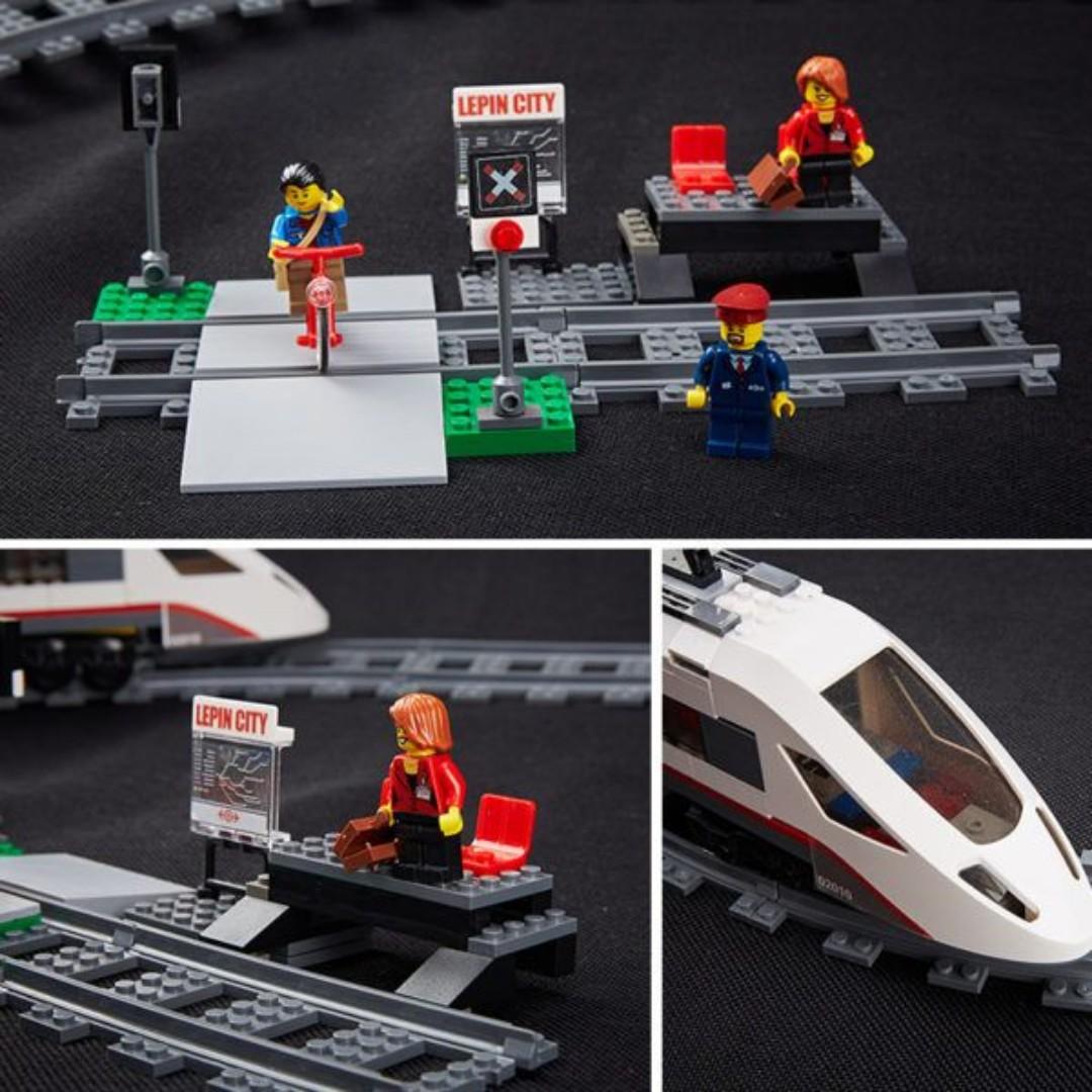 FREE DELIVERY Lepin Lego High Speed Passenger Railroad Rail Road Train ...