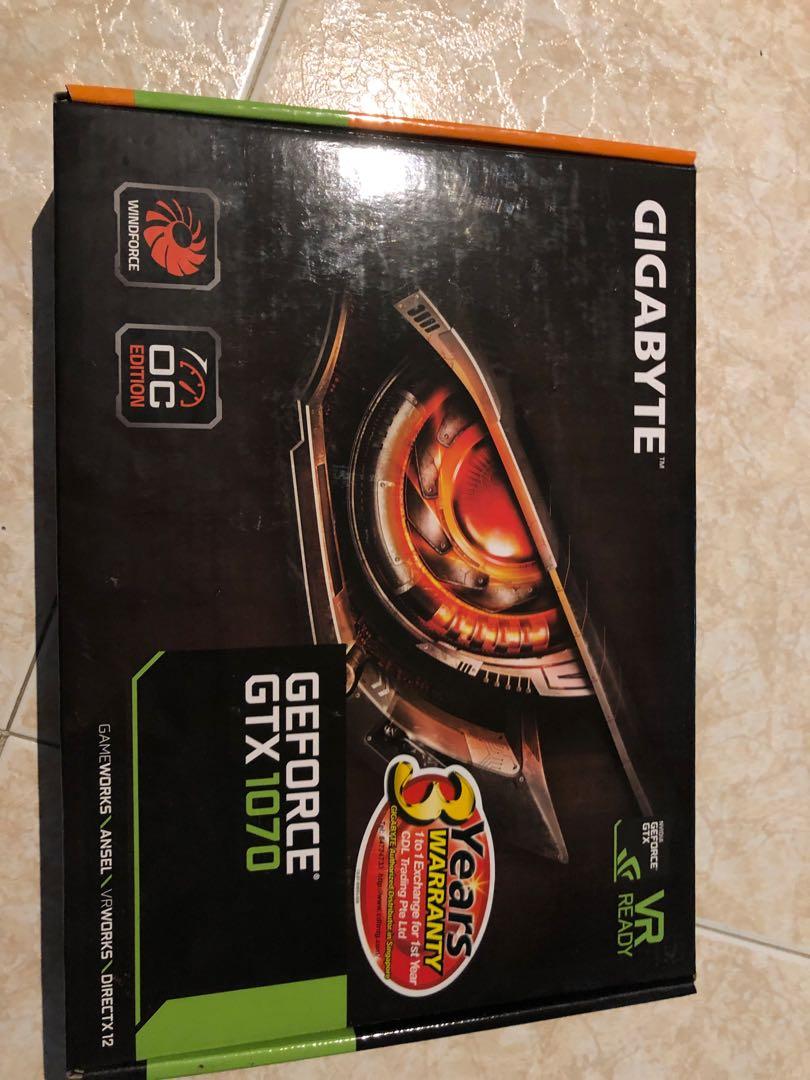 Gigabyte geforce gtx 1070 windforce oc 8g outlet