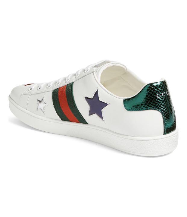 Stars, serpents and arrows are embroidered onto the new collection of men's Gucci  Ace sneakers by Alessandro M…