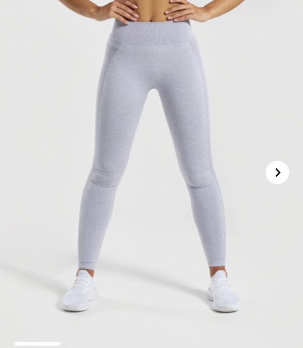 Gymshark Flex High Waisted Leggings in Blue Grey Women s Fashion