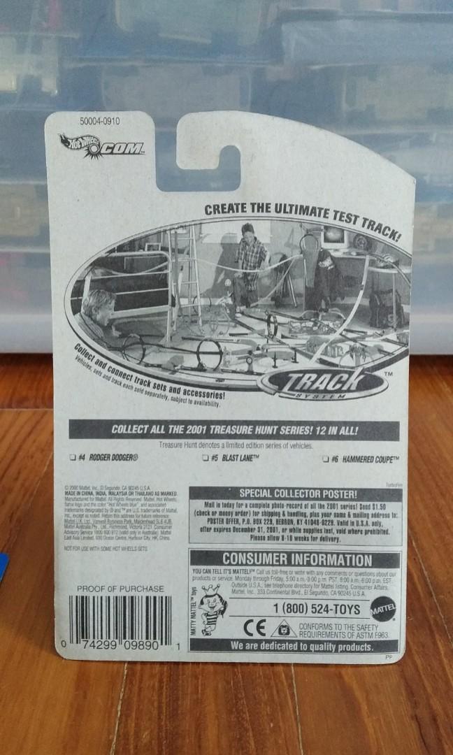 Hot Wheels 2001 Treasure Hunt Series Blast Lane (2001) 005 Limited ...