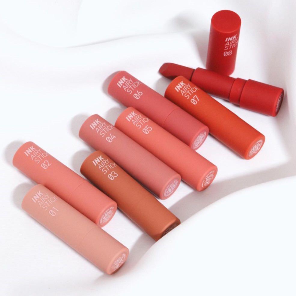 Instock Peripera Ink Airy Velvet Stick In 1 Coral Marshmallow 2 Pink Milk Tea
