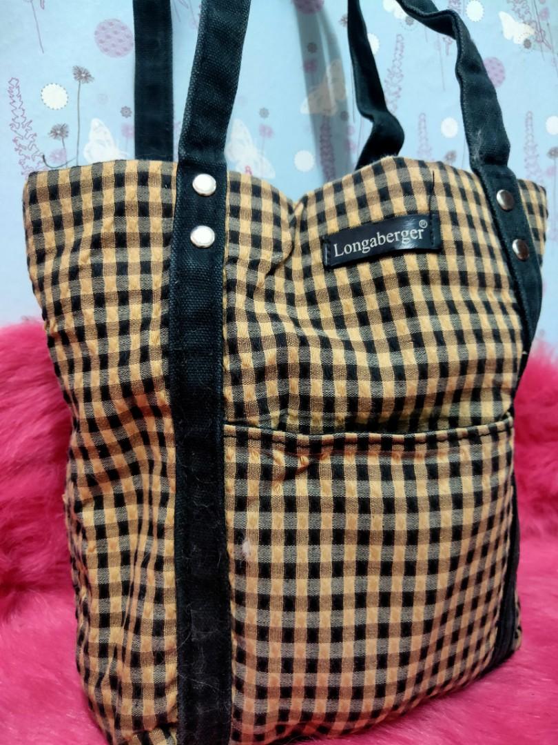 Longaberger tote bag top